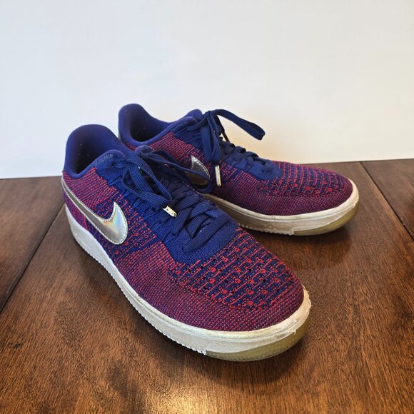 Share Nike Air Force 1 Low Ultra Flyknit USA Mens Size 8 Running Shoes Sneakers - Picture 1 of 13